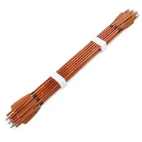 6/12pcs Mixed Carbon Arrows SP500 31.5" Inset Nock 4inch Brown Turkey Feathers ID 6.2mm OD7.8mm for Bow Archery Shooting Hunting 2