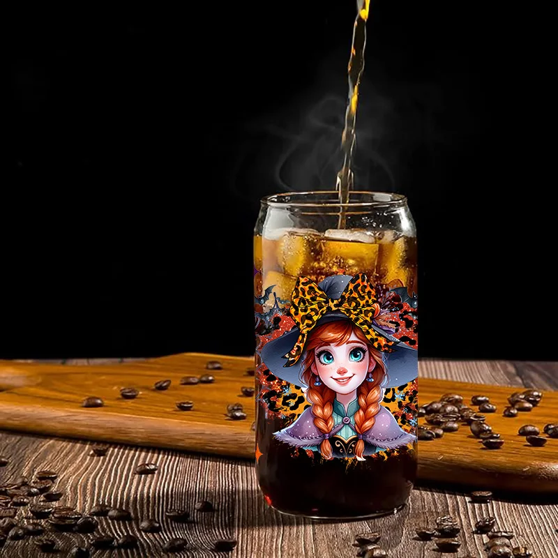 3D Stickers Cup Wraps 3D Wall Stickers UV DTF Wrap Transfer Movie Princess Series Easy peel waterproof DIY Decals 3D transfers uvdtf crystal stickers 16oz uv dtf tumbler cup wraps sticker
