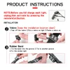 2/4pcs Wireless LED Strobe Lights Car Decor Atmosphere Light, 8 Colors Rechargeable Led Lights Anti-Collision LED Warning Light 3