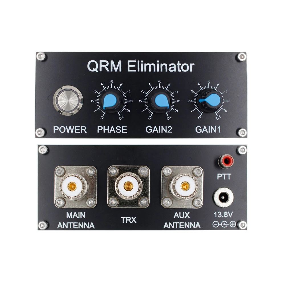 QRM Eliminator X-Phase 1-30MHz HF Bands,PTT,FM Telescope Antenna,UHF-SMA Adapter,Aluminum Alloy Case,Signal Eliminator 4