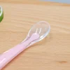 1/2Pcs Silicone Spoon Set Baby Learning to eat Training Spoon Baby Silicone Soft Spoon PP Plastic Box Children's Tableware Box 3