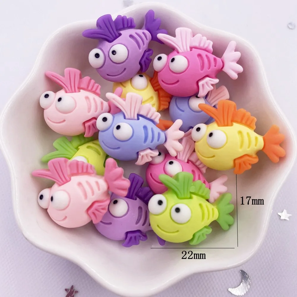 Resin Crafts Accessories Resin Ornaments Resin Crafts Ornament Crafts Miniature Figurines Miniature Ornament 10pcs Colorful Resin Fish Crab Shell Lobster Styles Ocean Animal Flatback Cabochon Scrapbook Craft DIY Accessory Decor Figurine