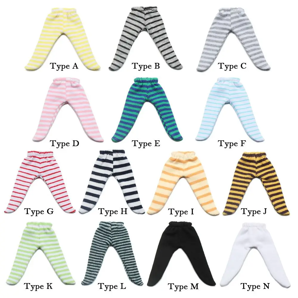 Ob11 Puppe Kleidung Enge Hosen Mode Streifen Strumpfhosen Candy Farbe Leggings Für Für 1/12 BJD Puppe Strumpf Kinder Spielzeug – Detail 2