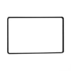 Silicone Rubber Screen Frame Protector and Console Cover for Enhanced Display Protection (Black)