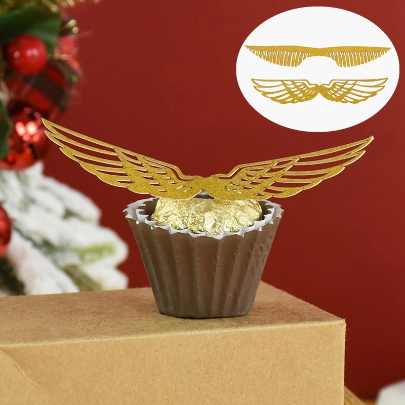 Golden Snitch Wings Chocolates, Wings Cupcake Decorations