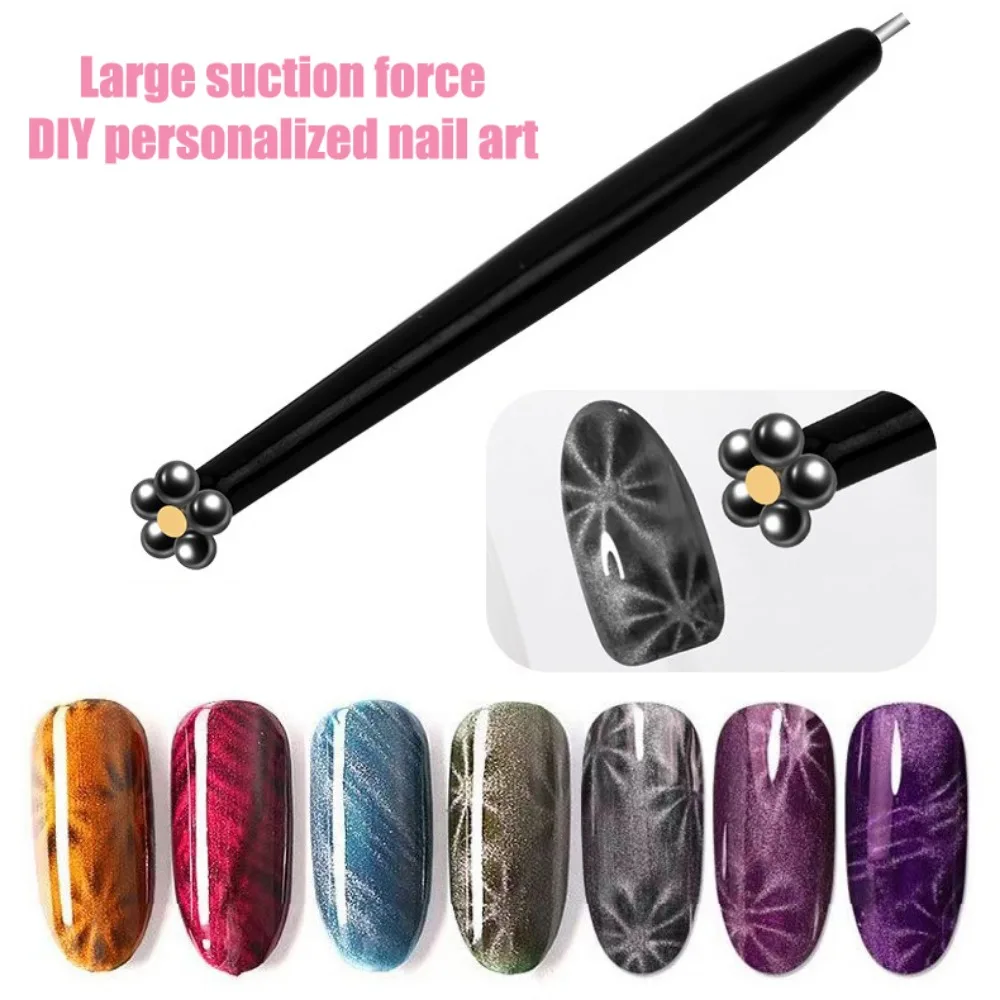Double Headed Nail Art Magnet Stick Fancy Cat Eyes Magnet for Nail Gel Polish 3d Line Strip Effect Pro Strong Magnetic Pen Tools cat eye nail tool magnetic nail art tools magnetic nail pen magnetic nail tools nail care tools