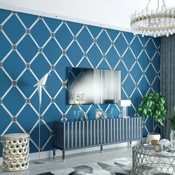 Home Decor Deer Skin Velvet Wallpaper Nordic Living Room Decoration Geometric Shapes Non Self-adhesive Wallpaper