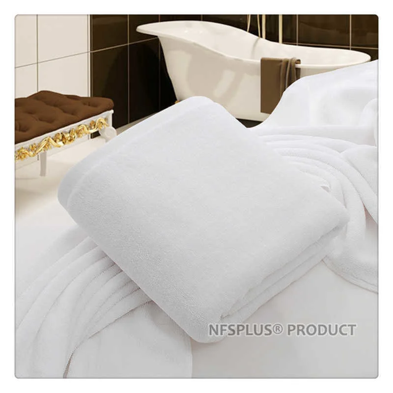 Description Picture 3 of item100% Cotton Bathroom Face Towel White Terry Washcloth Thick Heavy For Travel Beach Sports SPA Gym 34x75cm Hand Towels For Adults