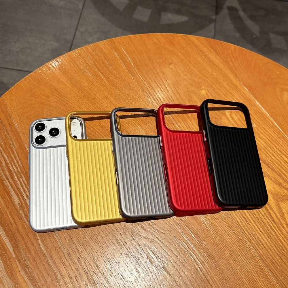 Luxury Slim Matte Luggage-Style Textured Shockproof Phone Case