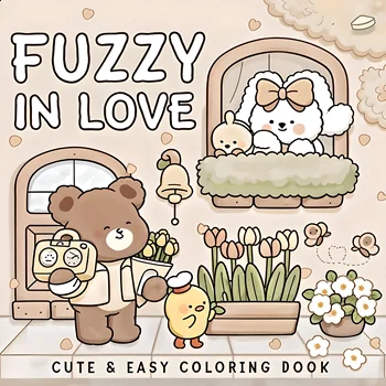Fuzzy In Love Coloring 1