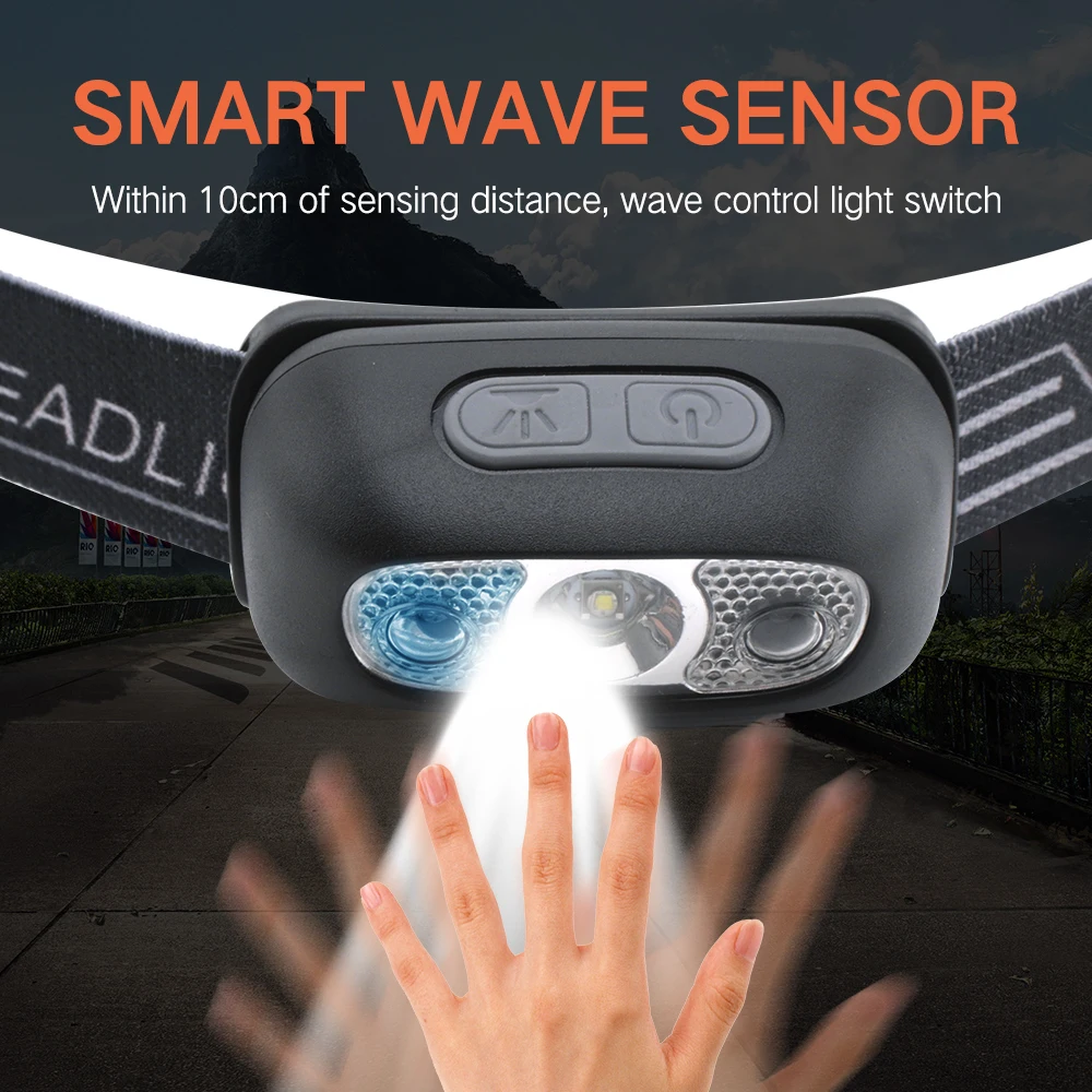 Headlight USB Rechargeable Mini 2