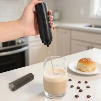 Mini foam machine, milk coffee mixer, AA size battery, one button start, foam machine, mixer, electric mixer, egg beater 1