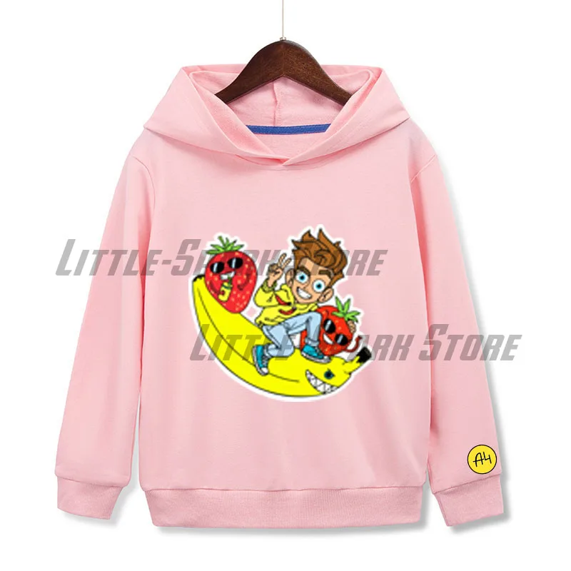 Merch A4 Lamba Children Hooded sweatshirts Cartoon Green LAVA LAVA Boy Girl clothes Spring Autumn Boy Girl Sweatshirt with hood 5
