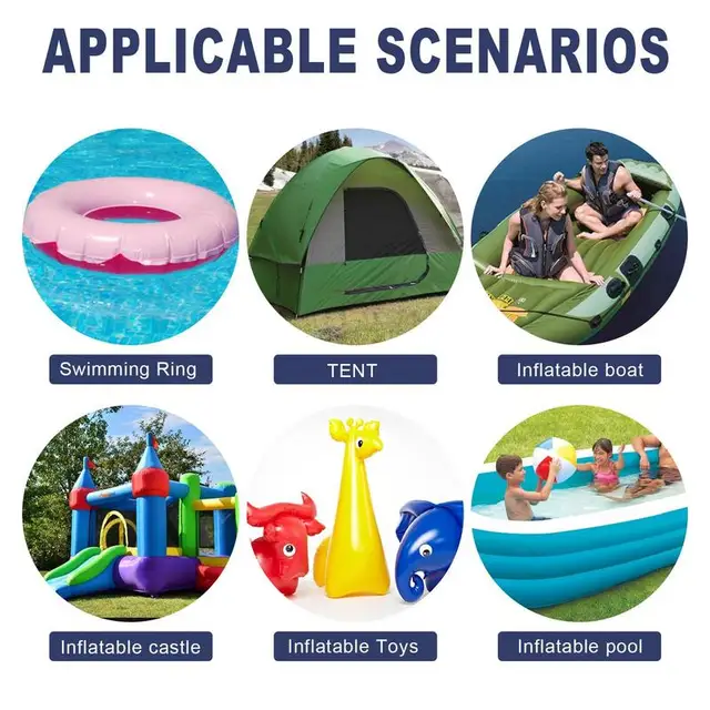 Felfújható Foltjavító Készlet 30Pc Önálló Javító Tapasz A Vízszőnyeg Úszógyűrű Medence Úszó Légágy Nano Ragasztópárnák - Image 5