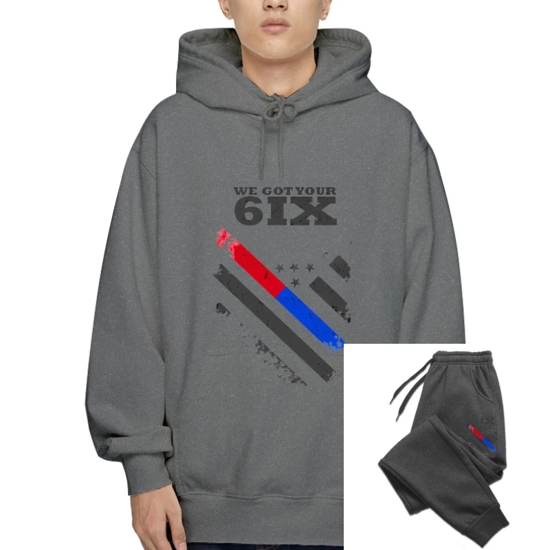 

We Got Your Six Thin Blue Line Flag Premium Athletic Winter Pullover
