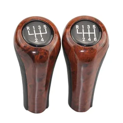 Wood 5 6 Speed Manual Car Gear Shift Knob Lever For BMW 1 3 5 6 Series E30 E32 E34 E36 E38 E39 E46 E53 E60 E63 E83 E84 E87 E90