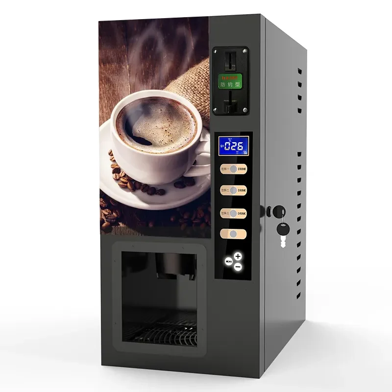 Commercial Coffee Vending Machine Fully Automatic Coin Payment System