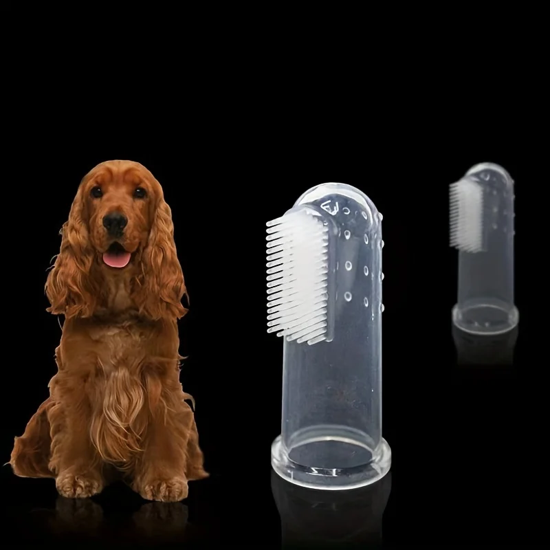 Pet Silicone Finger Toothbrush Set 4