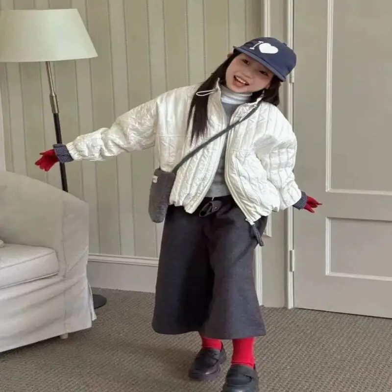 2025년 신상 인기 여아 두꺼운 패딩 코튼 재킷 아동용 따뜻한 코트 아우터웨어 가을 겨울 패션 의류