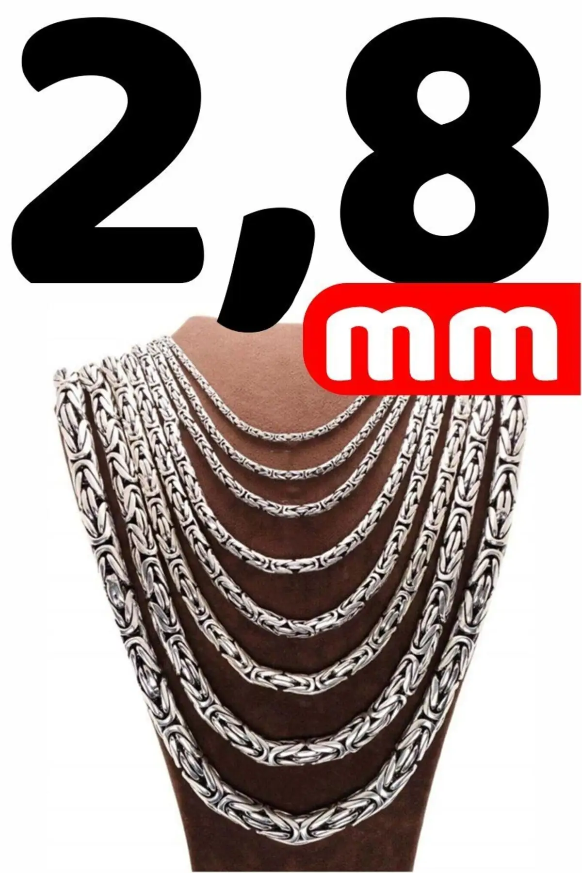 

Men's Silver Necklace Round King Classic Shiny 925 Tat Jewelry & Jewelry Accessory