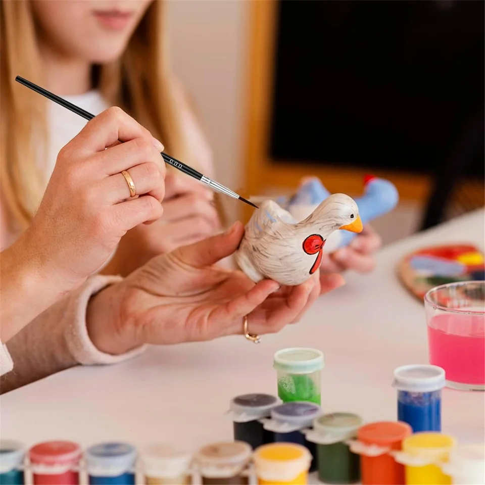 Pennelli Per Bambini Set Di 20 Pennelli Per Pittura - Per Acquerello, Acrilico, Olio, Nail Art E Pittura Viso Per Bambini Pennelli In Nylon Resistenti