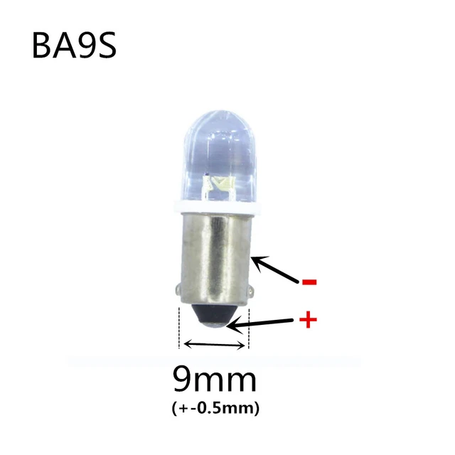 Blue LED bulb Ba9s 24 Vac dc