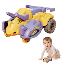 Transforming Dinosaur Car Automatic Dinosaur Transform Car Toy Detachable Dinosaur Car Truck Toy For Children’s Day Christmas