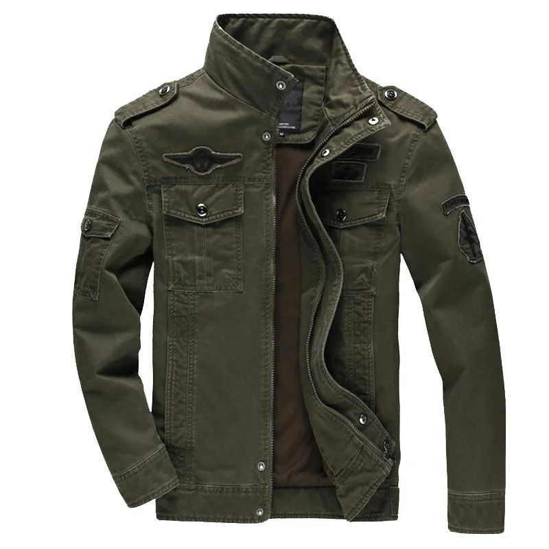 2024 New Cotton Jacket Men's Wild Hunting Windproof Multi-Pocket Work Jacket Autumn Casual Army Green Mountain Climbing Coat 2