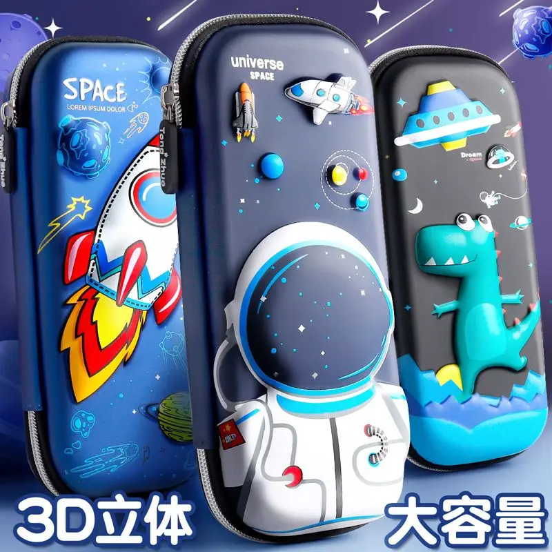 

Pencil Case Kawaii School Pencil Cases Stationery Estuche 3D Space Pen Case Unicorn School Supplies Trousse Scolaire Pencil Box