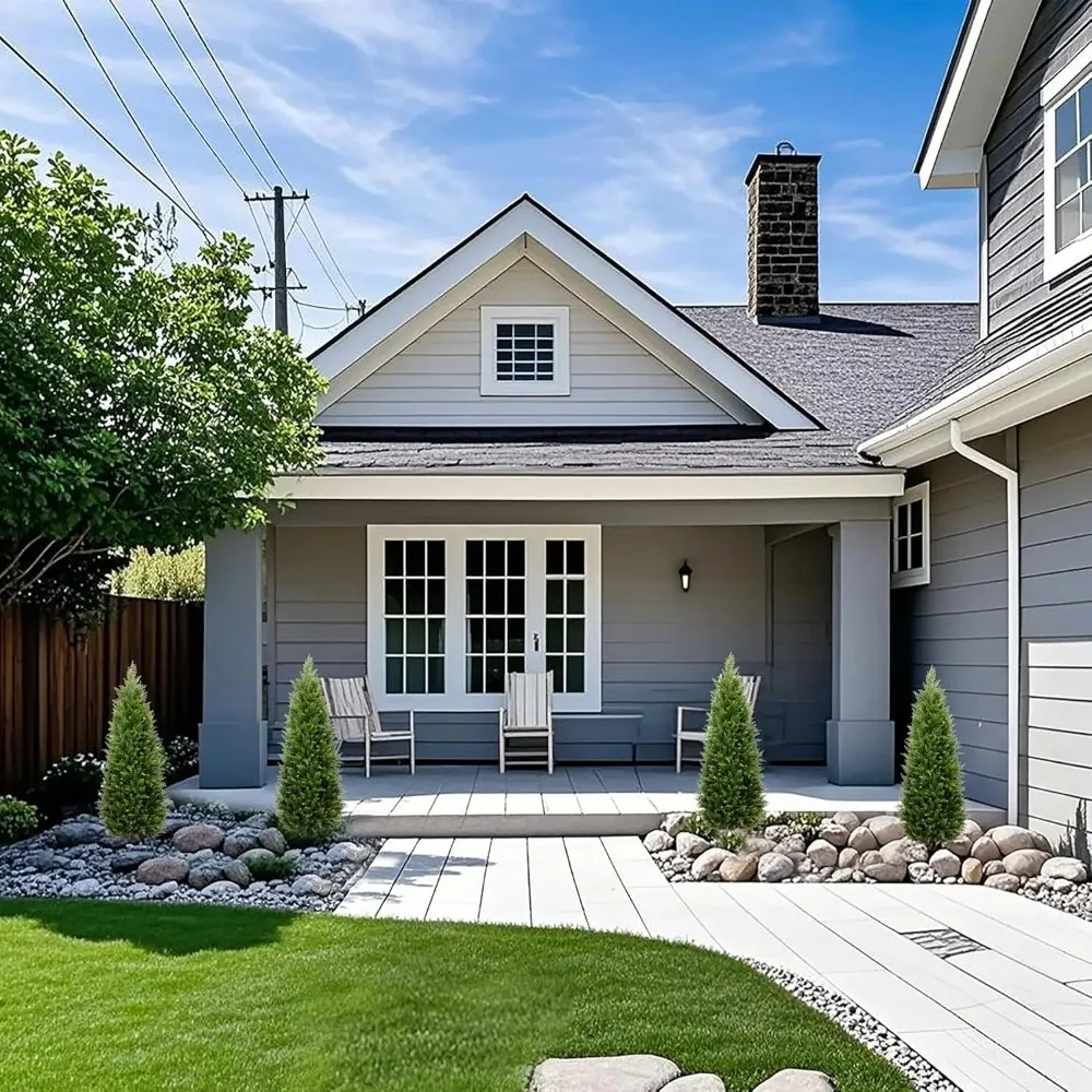 4ft Artificial Cedar Trees Artificial Topiary Trees Set of 2 Faux Cypress Plants UV Resistant Potted Bushes Faux Shrubs