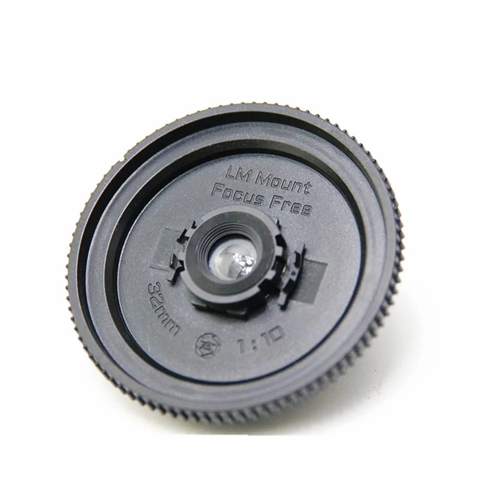 32Mm F/10 Abs + Resin Body Camera Focus Free Ultra Thin Cap Lens Wide Angle For Leica M Lm Mount