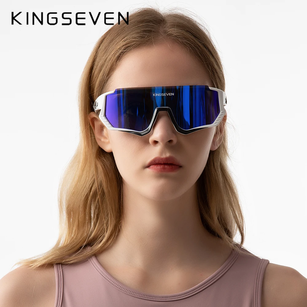 KINGSEVEN Ŭ ۶   Mtb  Ȱ UV400   ȣ Ȱ Photochromic Bike Goggles