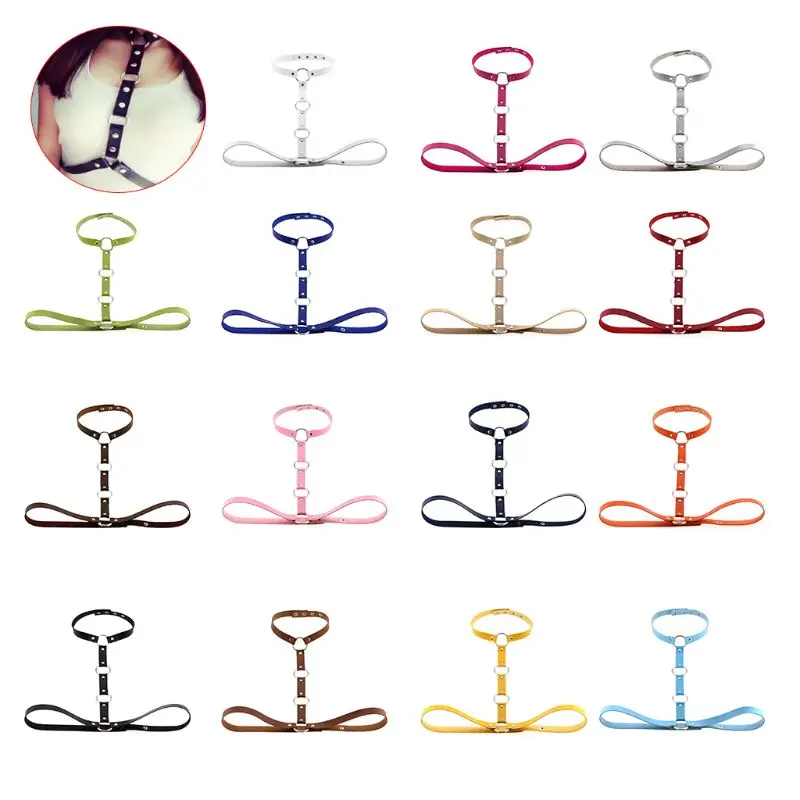 

Harness Bondage Choker Waist Belt Gothic Punk Strap Faux Leather Women Lady Sexy