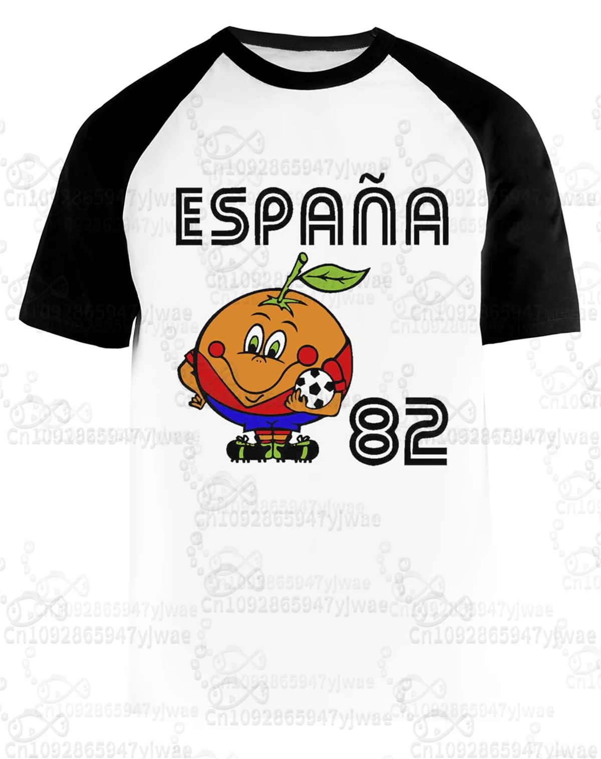 Spain 82 Naranjito World Football Sports T-Shirt For Men Women Unisex O-Neck T-Shirts Retro Commemorative Jersey Female T-Shirt 2
