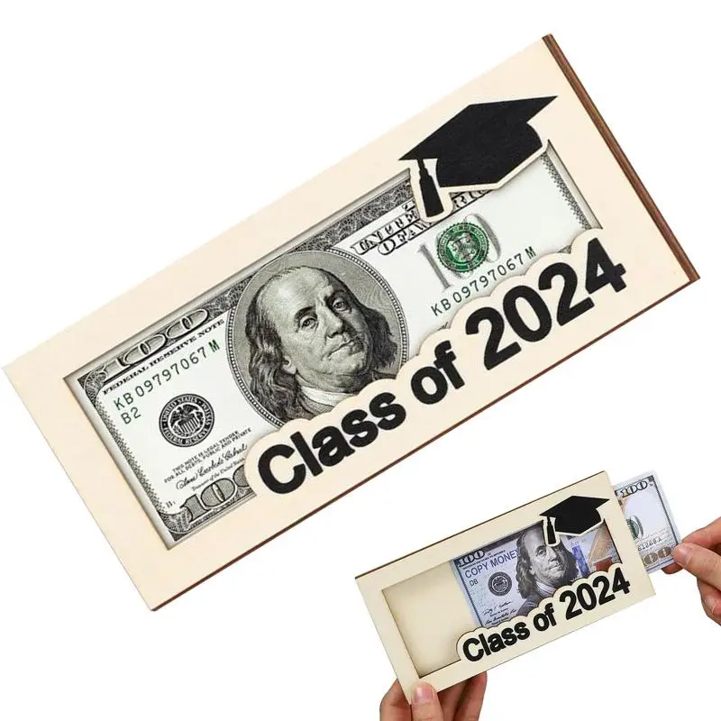 

Держатель для денег, деревянный Органайзер на выпускной, зажим для наличных, декоративные деревянные зажимы для денег на выпускной, для стола, спальни, гостиной