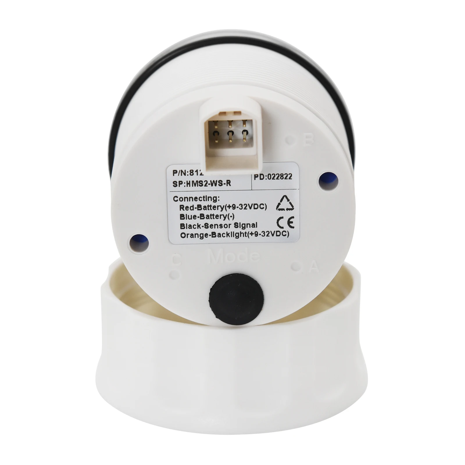 ZMFJH 252MM 폐유량 게이지, 8색 백라이트 탱크 게이지 E-1/4-1/2-3/4-F 자동차, 보트, 요트용 폐유량계