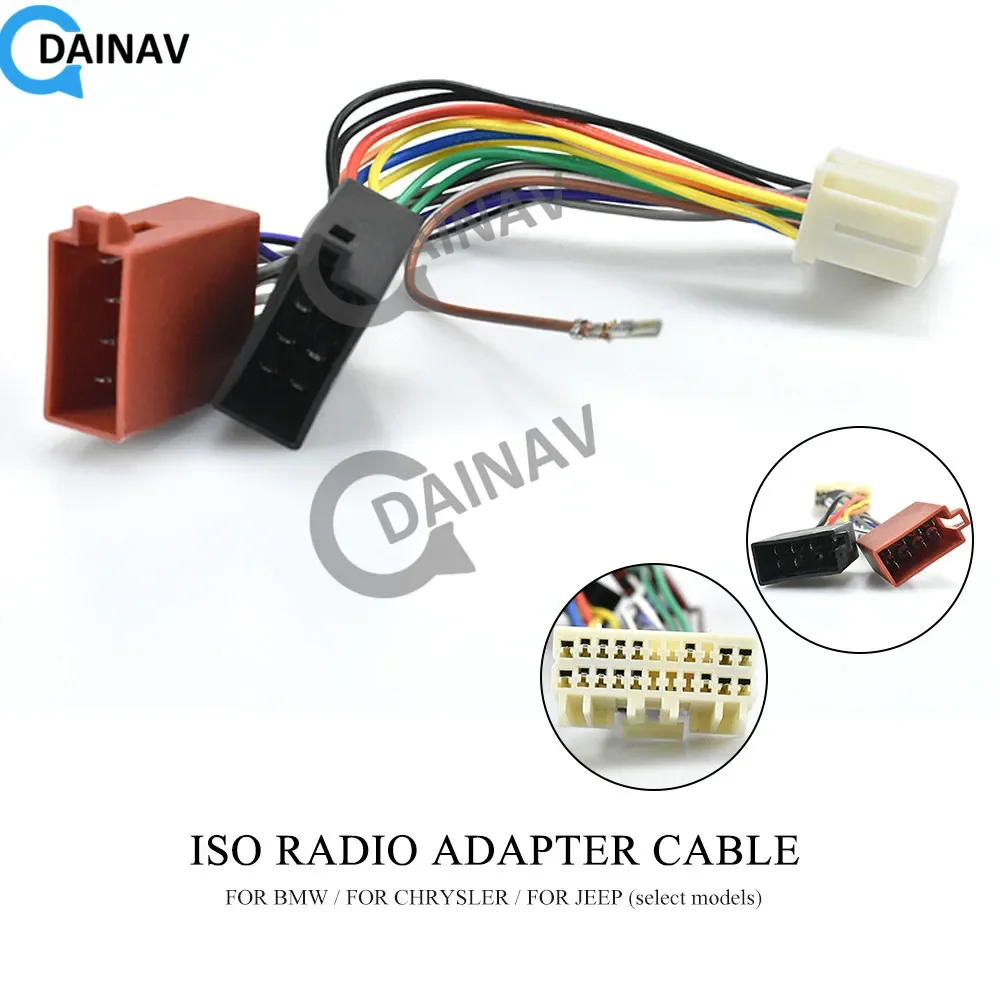 

12-107 ISO Radio Adapter for BMW forCHRYSLER for JEEP (select models) Wiring Harness Connector Lead Loom Cable Plug