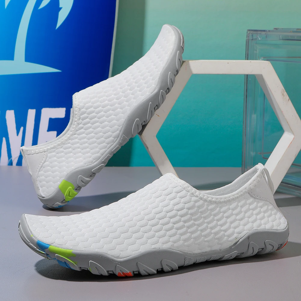 Water Shoes Non Slip Surfing Diving Shoes with Drainage Holes Swimming Shoes Breathable Trekking Hiking Shoes for Outdoor Sports