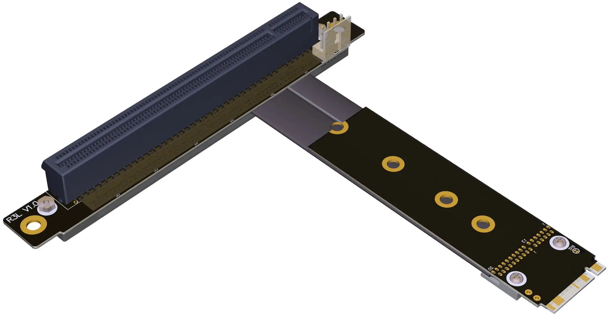 

M2 NGFF NVMe interface extension cable to PCIE x16 graphics card with built-in adapter M.2 16x gen3 32G/bps