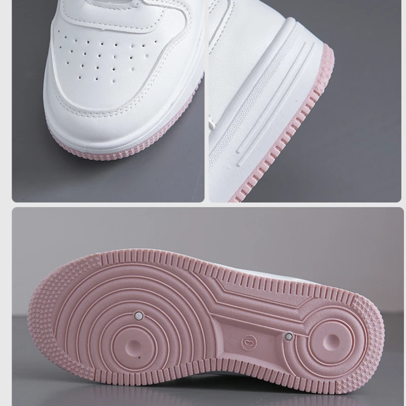 Spring and Autumn Women Sulfide Shoes Anti Slip Casual Shoes White Thick Sole Shoes Versatile Women Shoes Fashion Sneakers