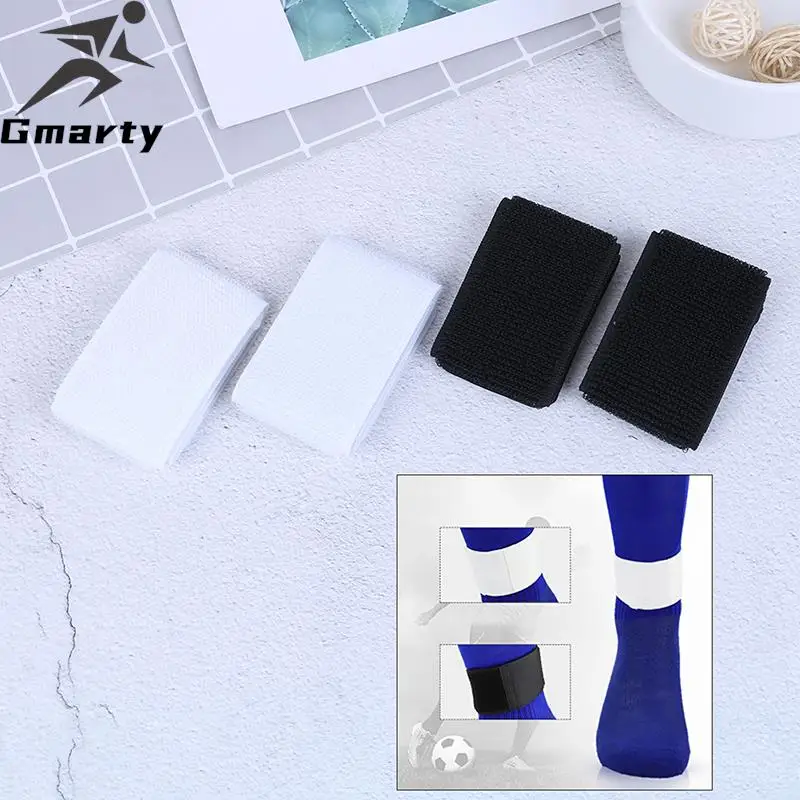 1Pair Soccer Shin Guard Stay Fixed Bandage Tape Shin Pads Adjustable Elastic Sports Bandage Sport Fixing Belt soccer shin guards,shin guard pads
