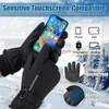 Winter Ski Gloves 3M Cold Resistant Sheep Waterproof Ten Fingers Touch Screen Gloves Thickened Anti-slip Riding Gloves Men Women 4