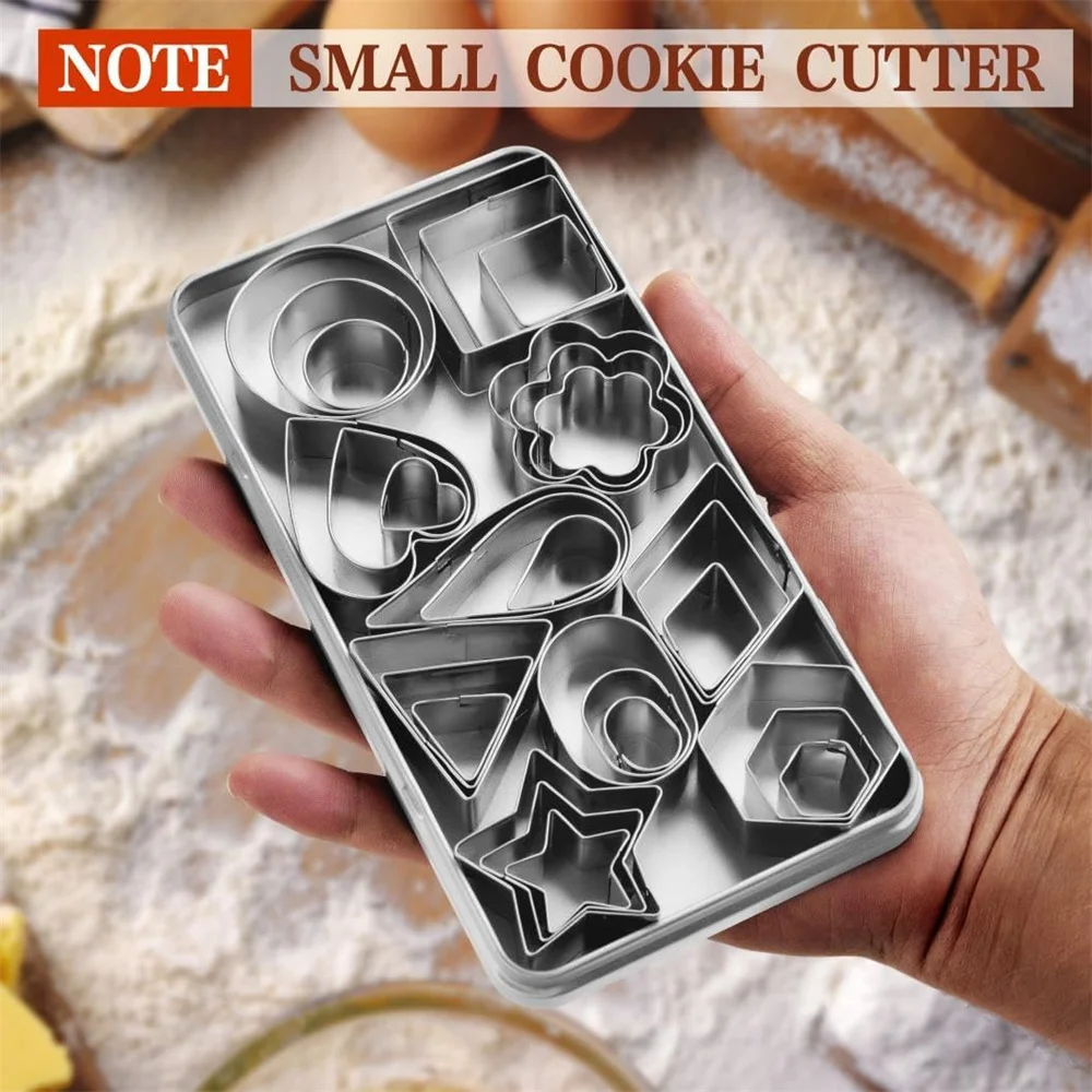 30pcs Stainless Steel Cookie Cutter Set – Includes various shapes for DIY fondant, cake... - SKU PCB12819 - UGI Packaging