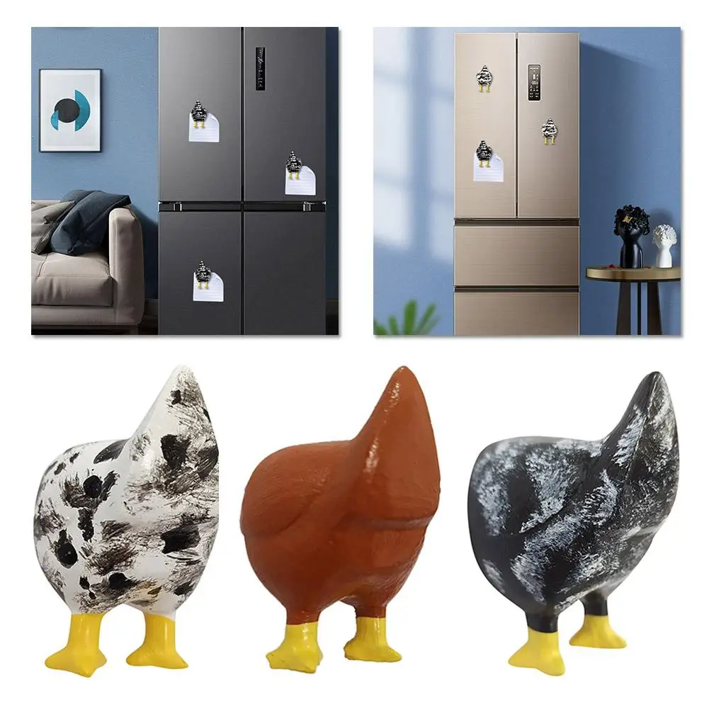 

3d Chicken Butt Fridge Magnets Refrigerator Pasted Gifts Resin Decoration Office Home Stickers Funny Kitchen Hanging B7y3