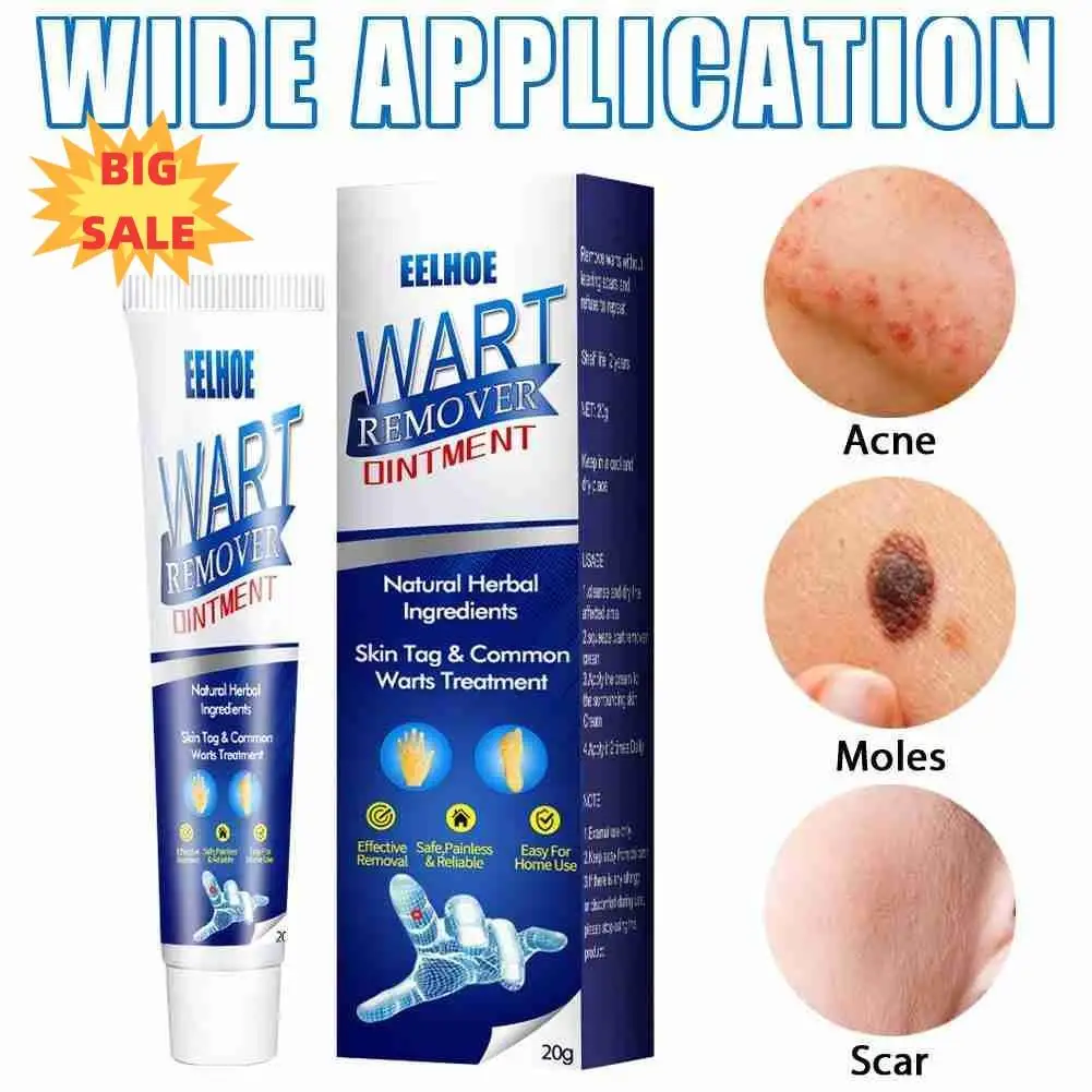 

Wart Remover Skin Tag Remover Ointment Cream For All Skin Efficient Mole Removal Cream Herbal Extract Corn Plaster 1/2/3/5/10pcs