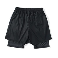 240216 AOT Gym Shorts for Men 2 In1 Mesh Quick Dry Sport Shorts Mens Bodybuilding Fitness Summer Sportwear 1