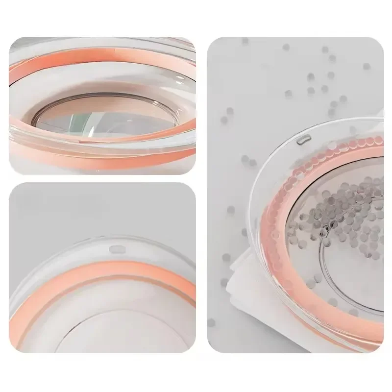 Transparent Foldable Footbath Massage Bucket Soaking Folding Basin Spa Foot Bath Household Sauna Bathtub Pedicure Bath Travel