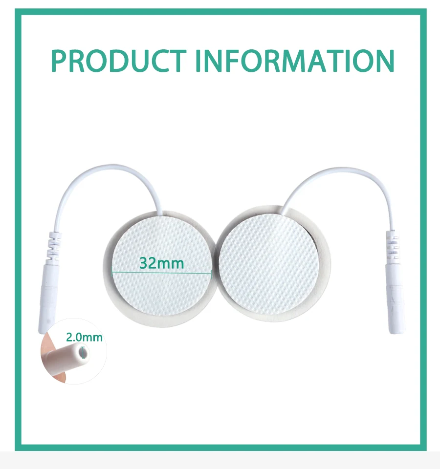 Electrode Pads Muscle Stimulator Reusable Tens Electrode Pad Ems Nerve Muscle Stimulator Self Adhesive For Digital Electrode Pads Machine