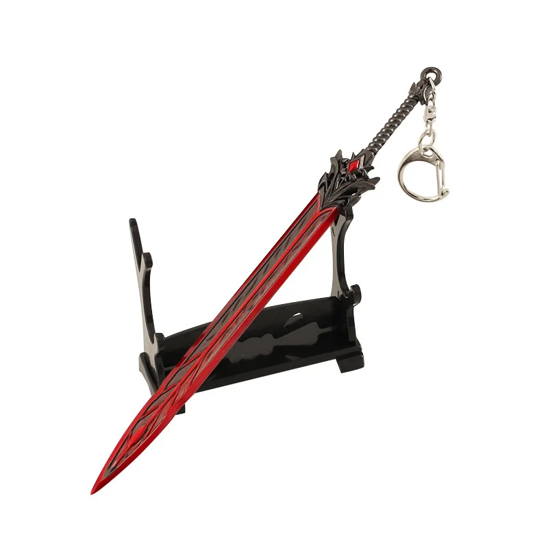 Naraka: Bladepoint Weapon Sura Sword Game Peripheral Metal 17cm Samurai Sword Keychain Weapon Model Decoration Crafts Gifts Toys 6