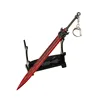 Naraka: Bladepoint Weapon Sura Sword Game Peripheral Metal 17cm Samurai Sword Keychain Weapon Model Decoration Crafts Gifts Toys 6